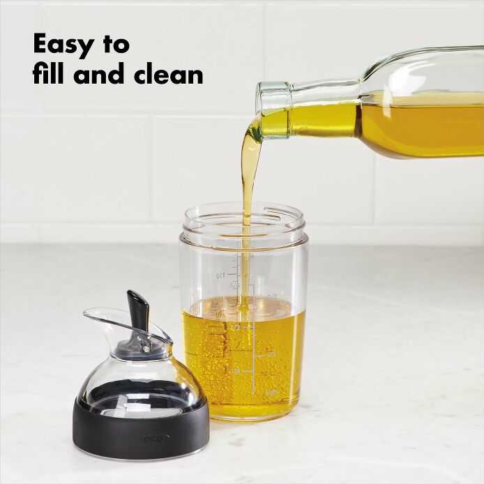 Portable Salad Dressing Shaker Bottle - Leakproof Kitchen Condiment Container for Oil, Vinegar & Homemade Dressings - Perfect for Salads, Meal Prep & Healthy Eating