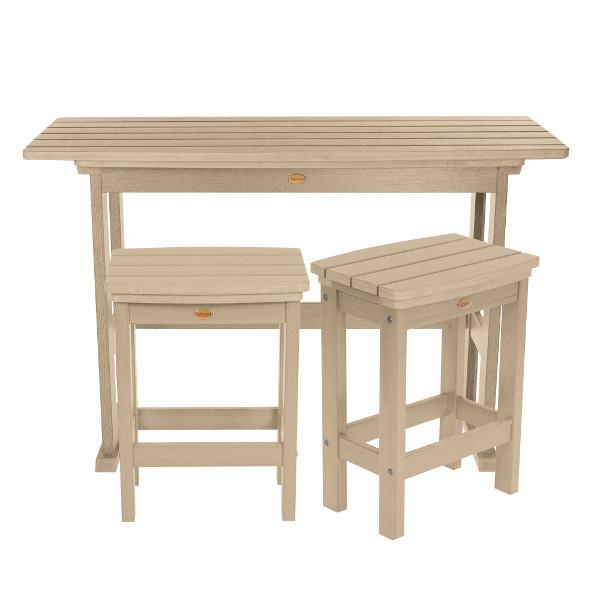 Lehigh 3-Piece Counter Height Balcony Set - Outdoor Patio Furniture for Small Spaces, Bistro Dining, and Apartment Living