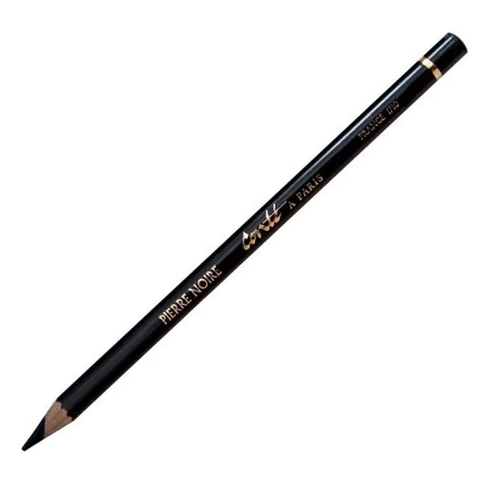 Conté à Paris Pierre Noire 3B Sketching Pencil - Professional Art Drawing Pencils for Sketching, Shading & Fine Art | Ideal for Artists, Students & Sketchbook Work