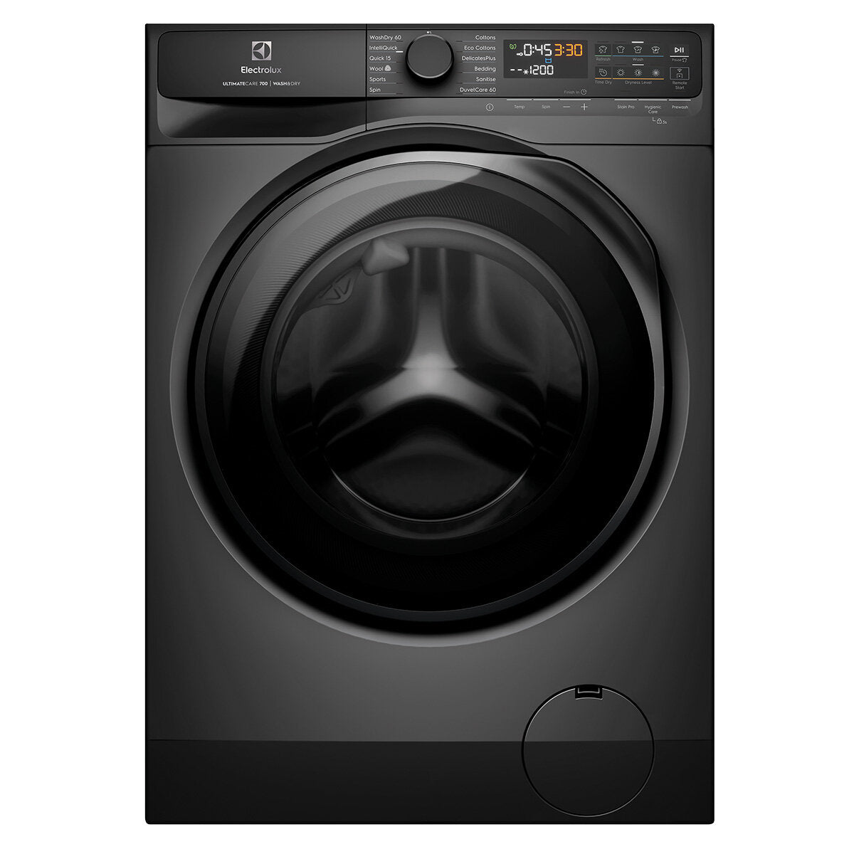 Electrolux UltimateCare 700 10kg/6kg Front Load Washer Dryer Combo - Dark Onyx (EWW1043R7SC) for Laundry Room & Small Spaces
