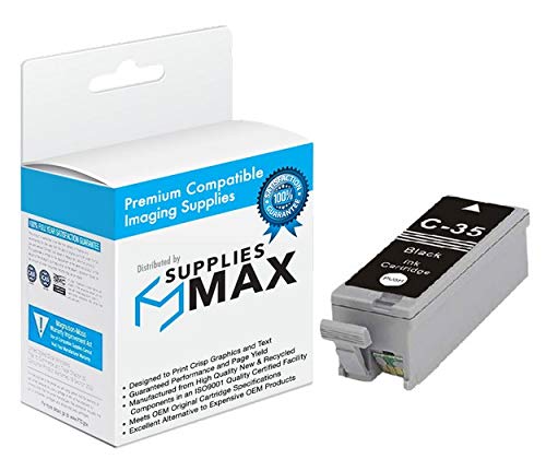 Canon PGI-35 Black Ink Cartridge Replacement - Compatible with PGI-35/1509B002 - High-Quality Inkjet Printer Refill for Home & Office Printing