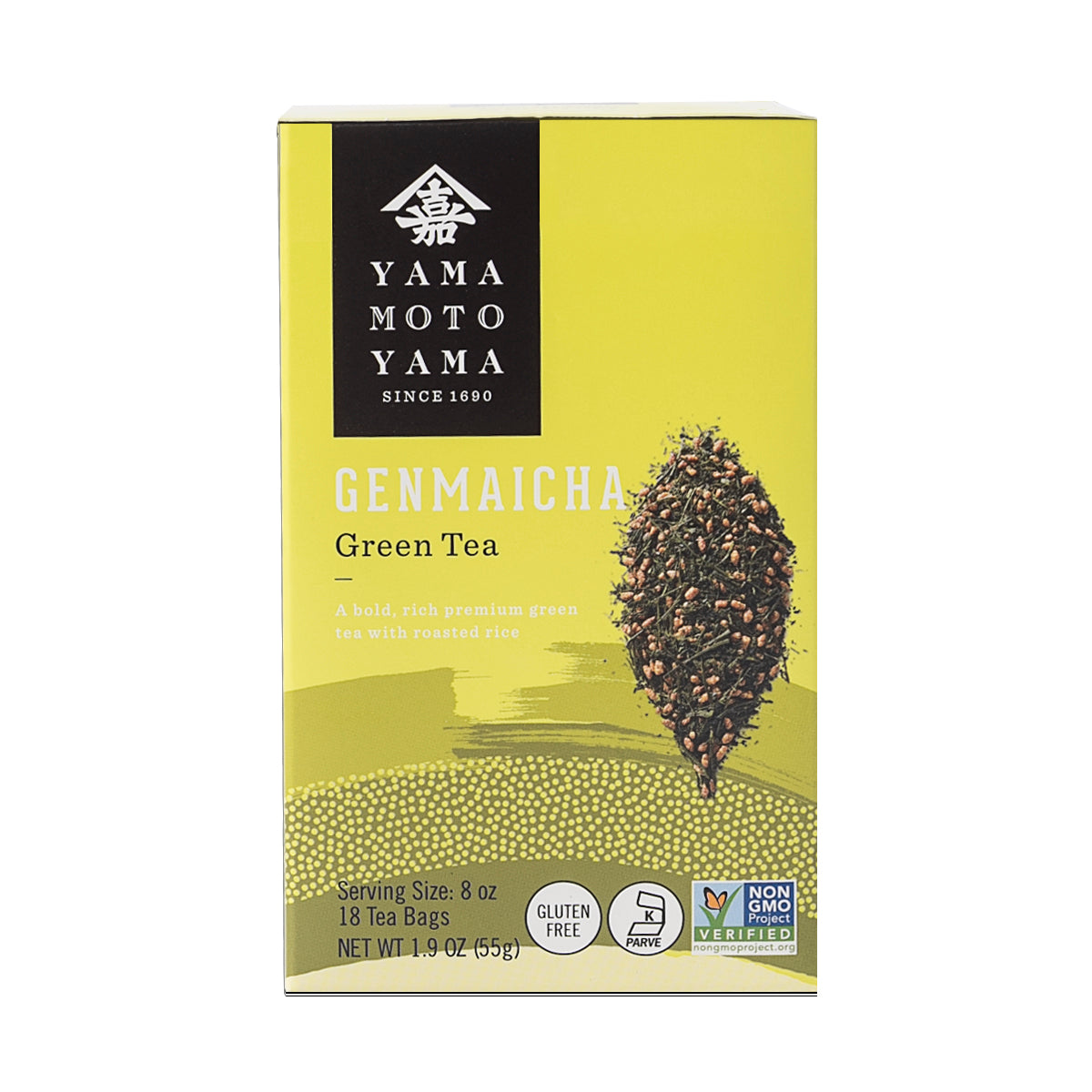 Organic Genmaicha Green Tea Bags - Roasted Brown Rice & Sencha Blend - 20 Count for Relaxation & Energy Boost - Perfect for Morning Routine, Afternoon Pick-Me-Up & Evening Relaxation
