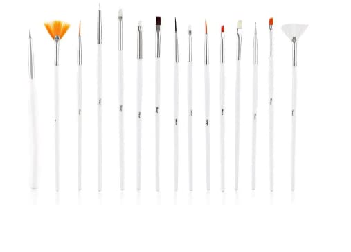 Premium 20-Piece Nail Art Brush Set - Professional Dotting Tools, Acrylic Nail Design Pens & Polish Brushes for Salon-Quality Manicures - Perfect for DIY Nail Art, Gel Polish Application & Creative Nail Designs
