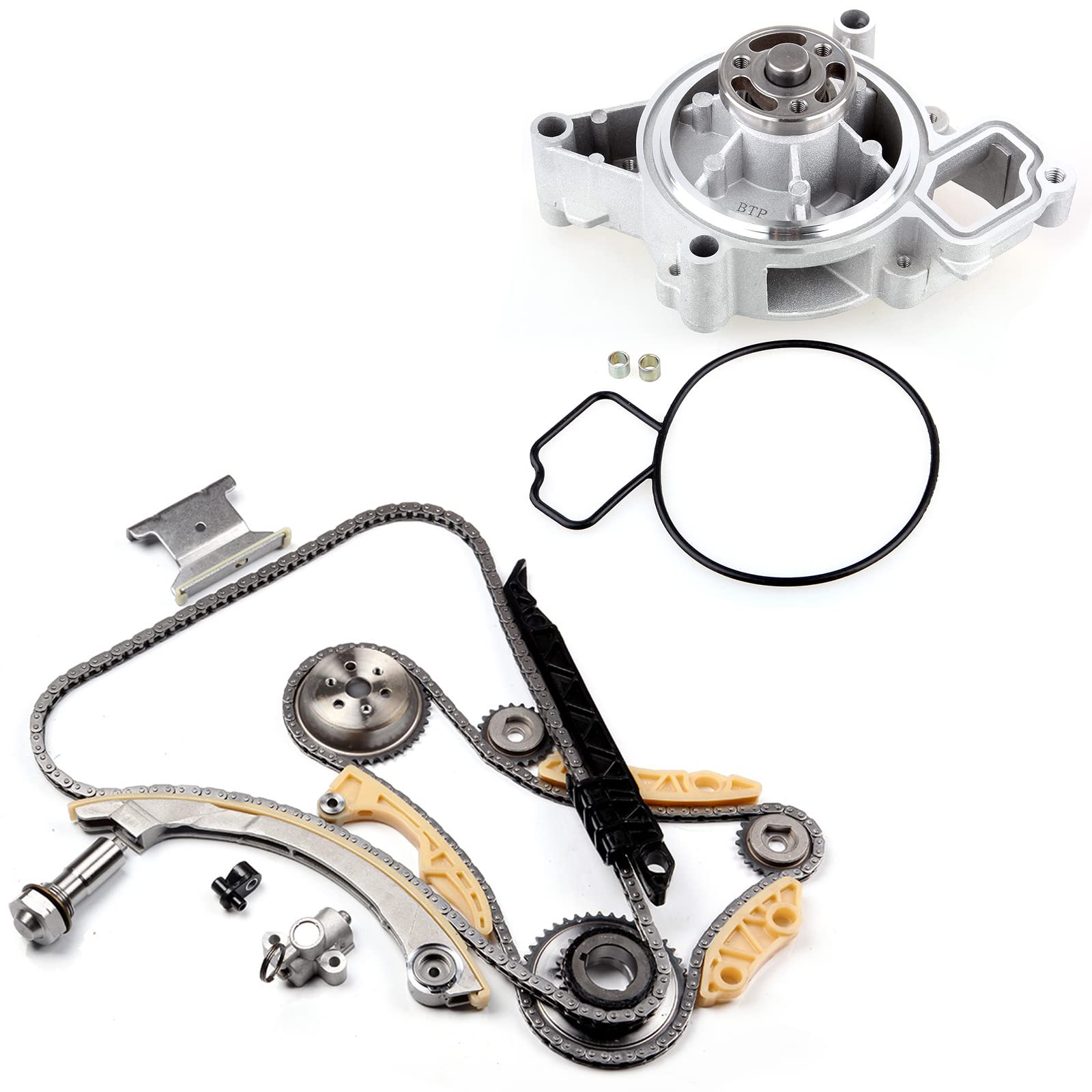 ROADFAR Timing Chain Kit & Water Pump with Gasket for Buick Regal LaCrosse Verano Captiva Equinox Malibu 2.4L 2.2L 2.0L - 94201S C6209S AW5092 WP-9228 - Perfect for Engine Repair & Maintenance