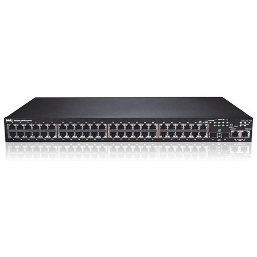 Refurbished Dell PowerConnect 3548P 48-Port Gigabit PoE Switch (J327F, M727K, N499K) - Ideal for Small Business Networks, Home Offices & Data Centers