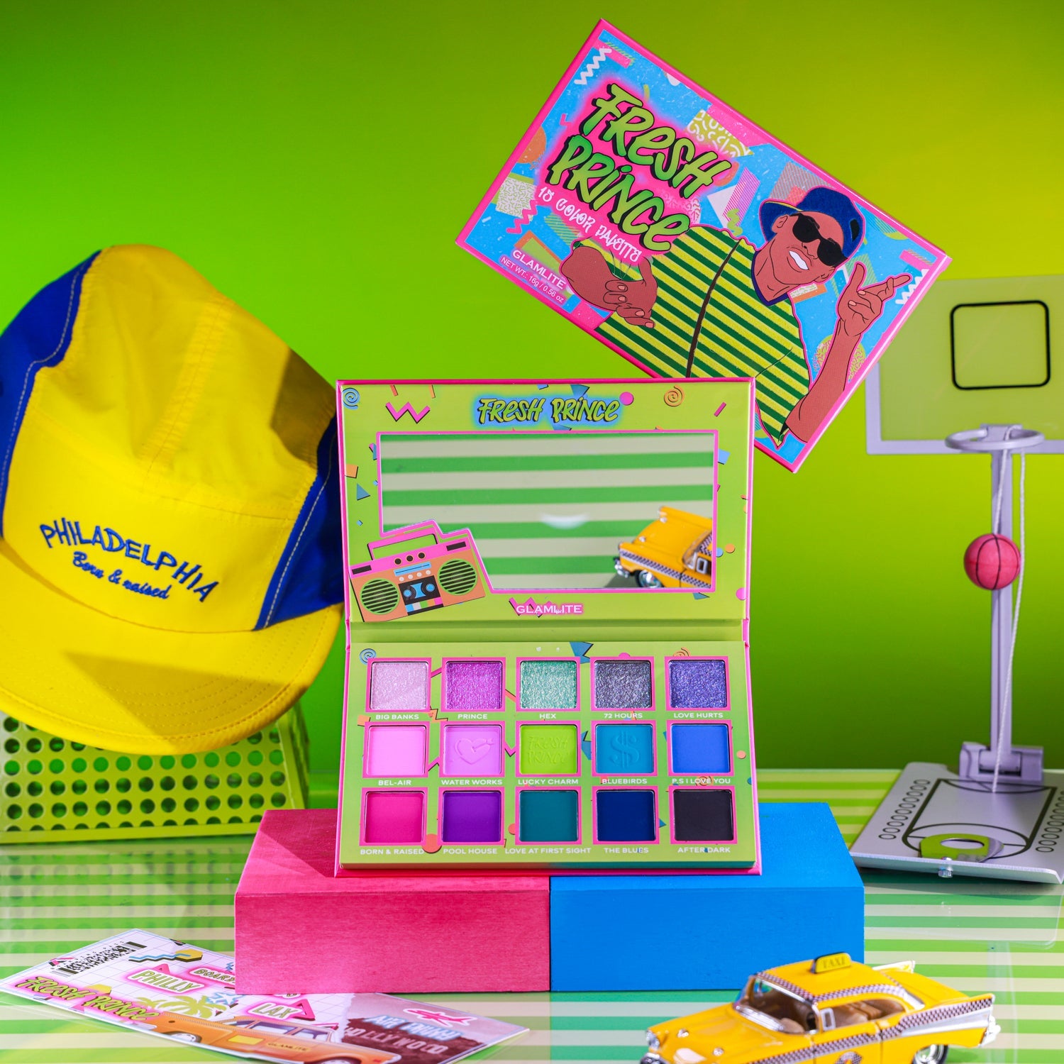 Fresh Prince x Glamlite Eyeshadow Palette - 12 Highly Pigmented Matte & Shimmer Shades for Stunning Eye Makeup Looks | Perfect for Parties, Date Nights & Special Occasions