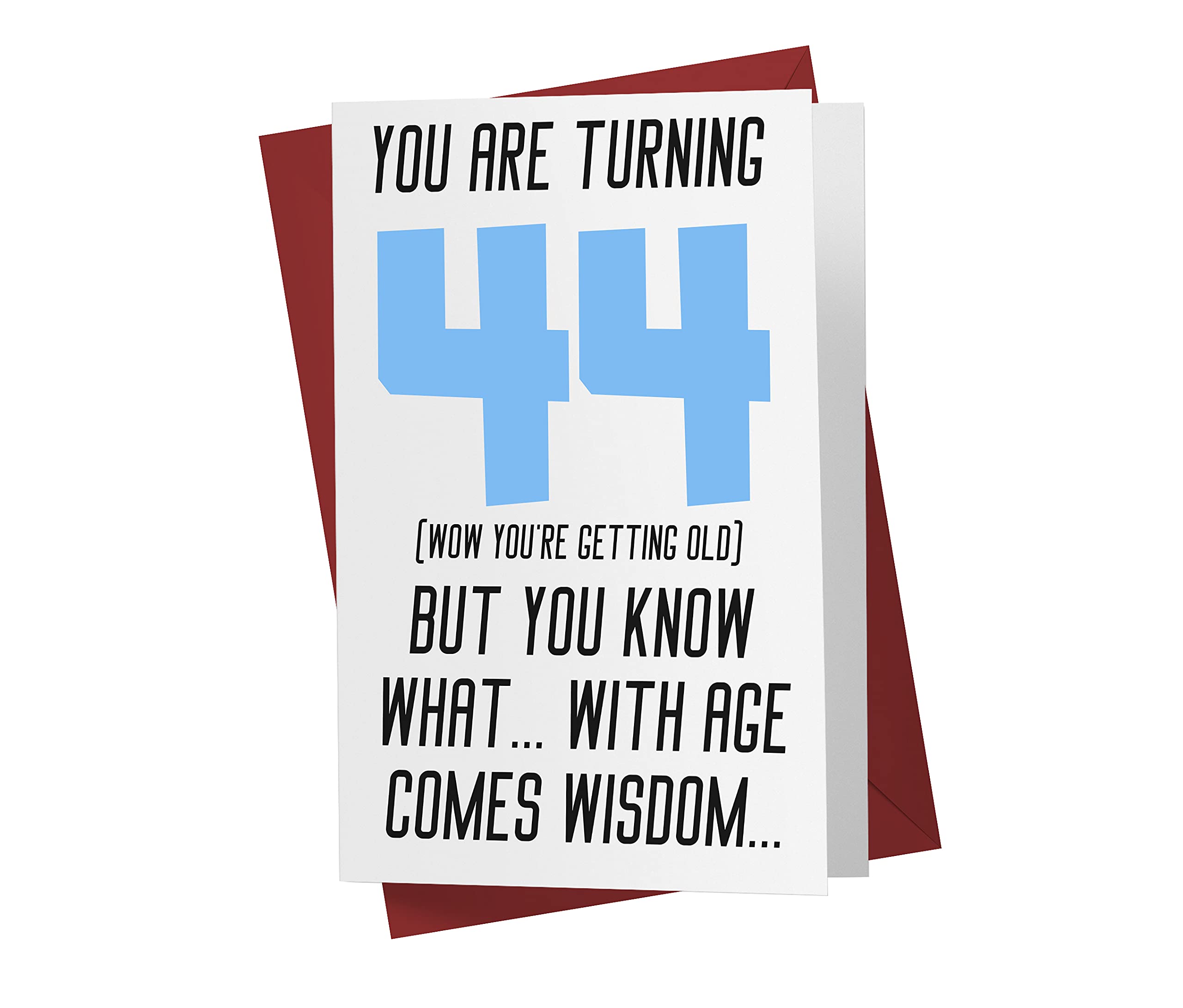 44th Birthday Cards for Men - Funny Rude Sarcastic Cards for Boyfriend, Husband, Dad & Friends | Perfect for 44 Year Old Humor & Anniversaries | Great for Office Gags & Adult Parties