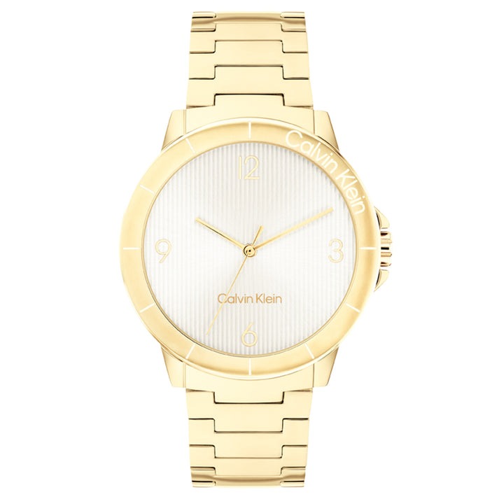 CALVIN KLEIN Vivacious Gold-Tone Stainless Steel Watch 25100023 - Elegant Women's Dress Watch for Office, Party & Special Occasions