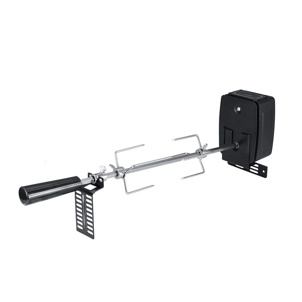 Weiyirot Universal Electric Grill Rotisserie Kit - Stainless Steel BBQ Rotisserie Set with Motor for Chicken, Pig, Goat - Perfect for Backyard BBQs, Camping & Outdoor Cooking