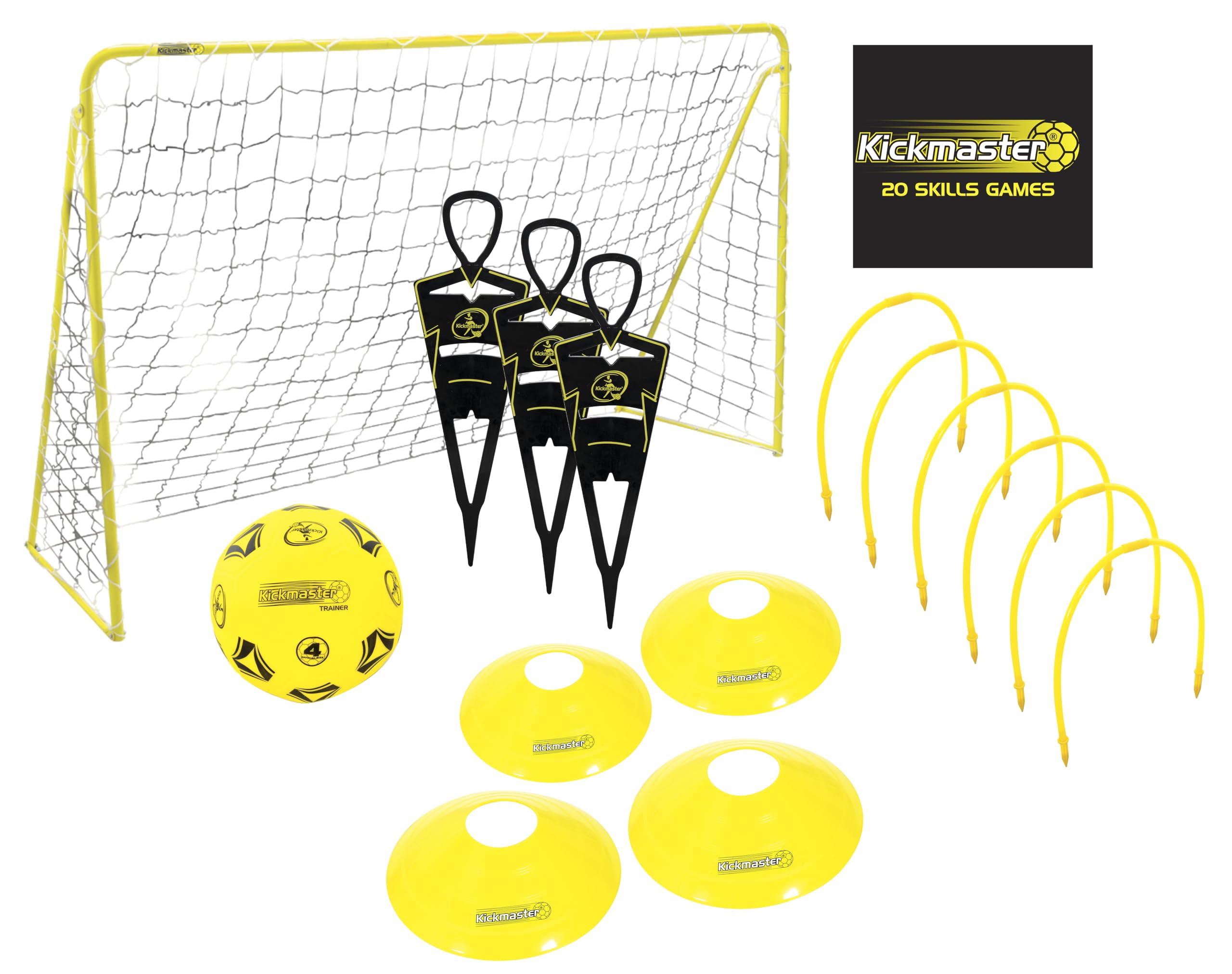 Kickmaster Ultimate Football Challenge Gift Set with Games Manual - Perfect for Kids, Teens & Family Game Nights, Outdoor Play & Sports Enthusiasts