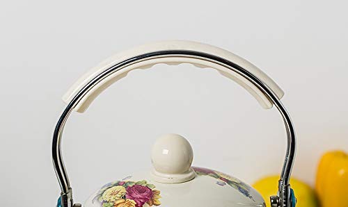3.3L Enamel Teapot Kettle - Japanese Style Colorful Stovetop Tea Pot with Built-in Strainer for Brewing Tea, Coffee & Herbal Infusions - Perfect for Home, Office & Tea Ceremonies