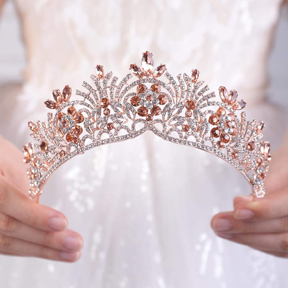 JWICOS Crystal Wedding Tiara Crown for Brides - Perfect for Bridal Party & Photos