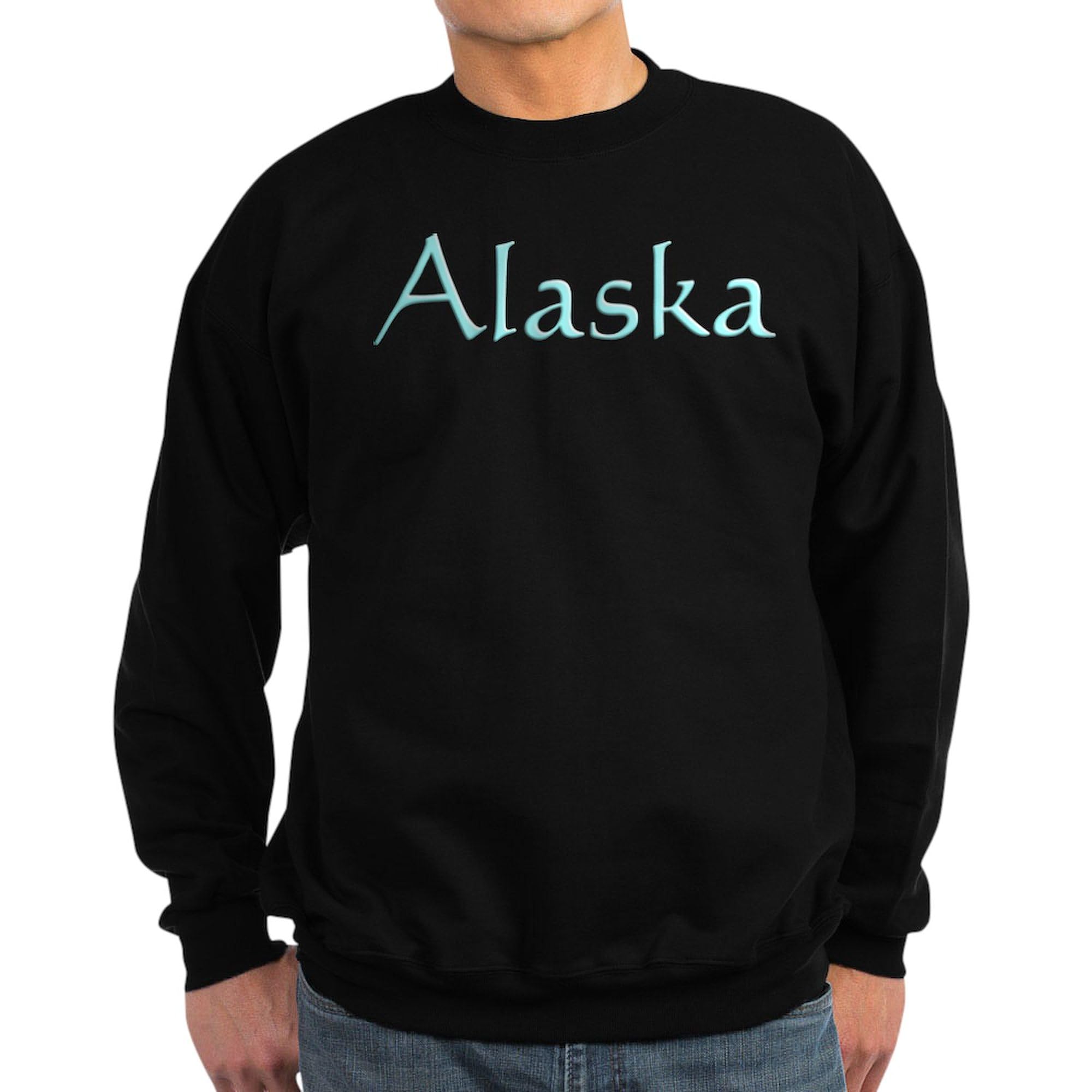 Alaska Sweatshirt for Men & Women - Classic Crewneck Pullover (Dark) - Soft Cotton Fleece Hoodie - Perfect for Travel, Outdoor Adventures & Casual Wear