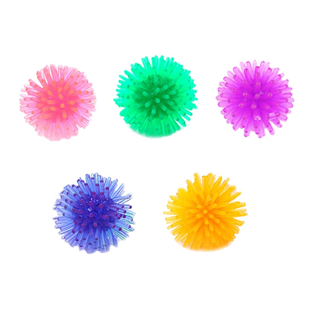 5pcs Cat Prickly Ball Toy - Interactive Teaser Toys for Kittens & Adult Cats - Fun Thorn Balls for Playtime, Exercise & Bonding (Great for Indoor Play & Stress Relief)