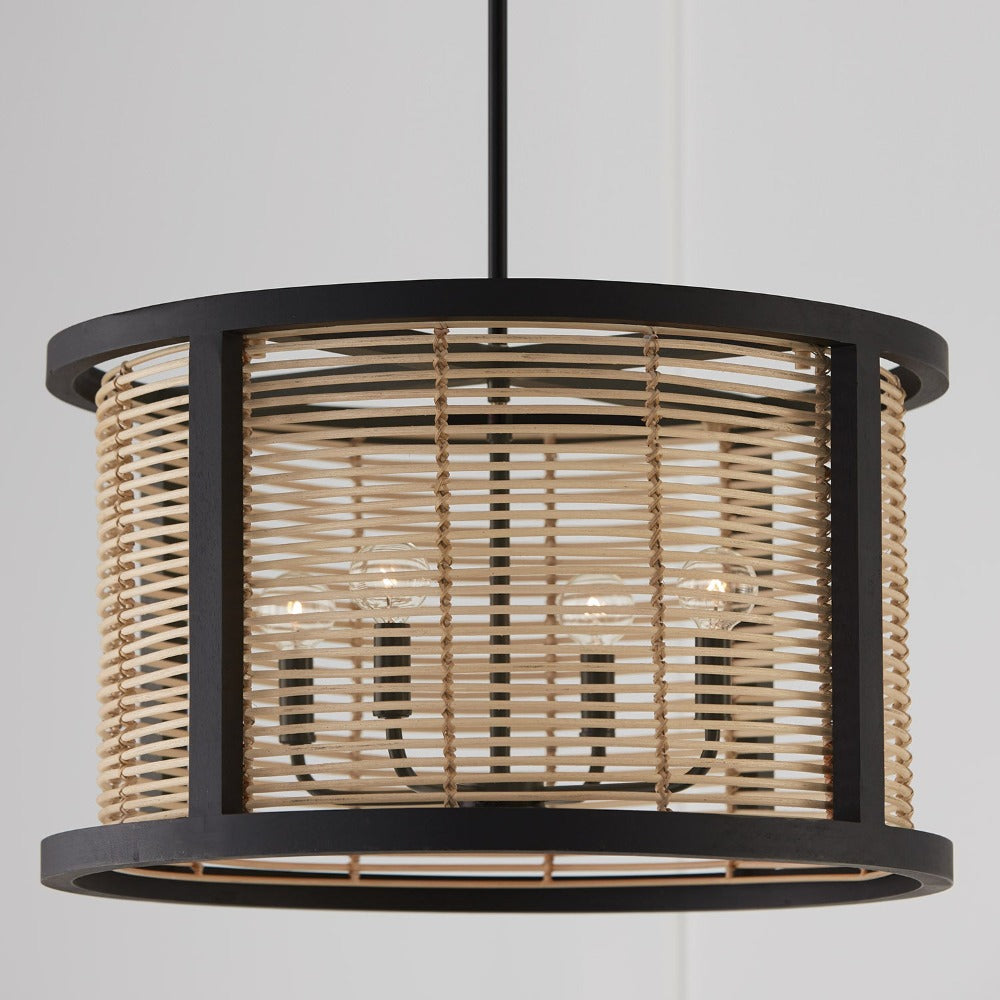 Zara 4-Light Modern Pendant Lighting Fixture - Perfect for Kitchen Island, Dining Room, or Entryway Lighting