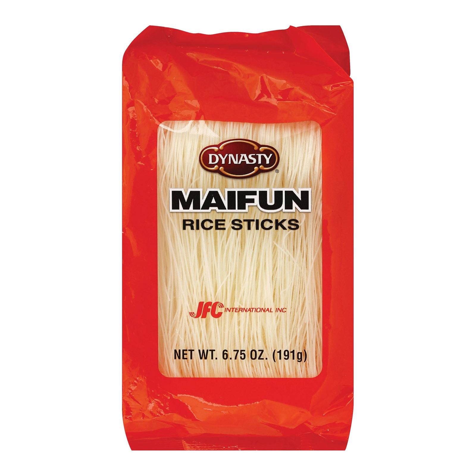 Dynasty Maifun Rice Stick Noodles, 6.75 Oz (Pack of 12) - Authentic Asian Rice Vermicelli for Stir Fry, Soup & Salad | Perfect for Pho, Pad Thai & Spring Rolls