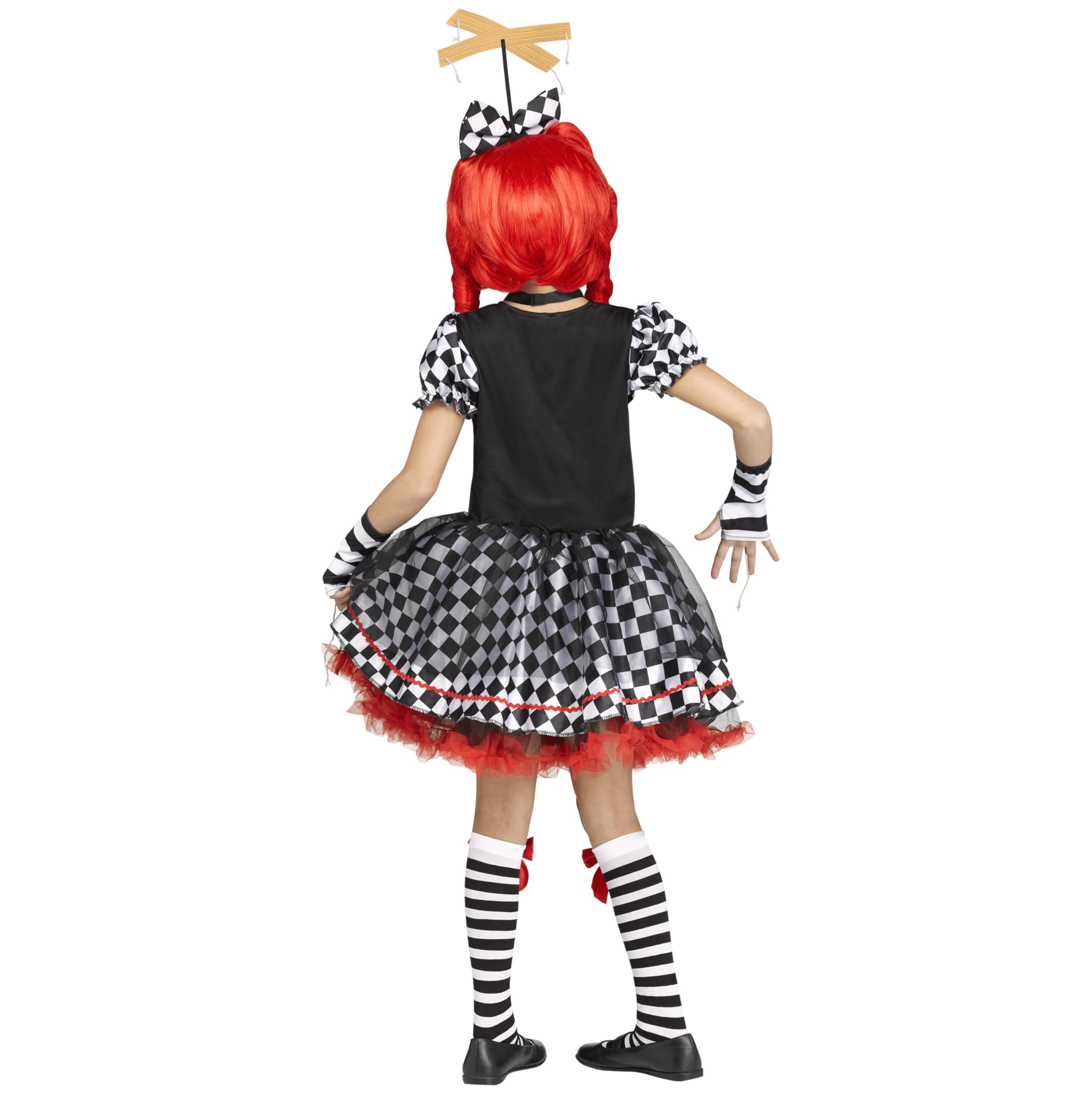 Fun World Girl's Marionette Doll Costume - Puppet String Halloween Dress Up & Pretend Play for Kids - Perfect for Halloween, Cosplay, and Theatrical Performances