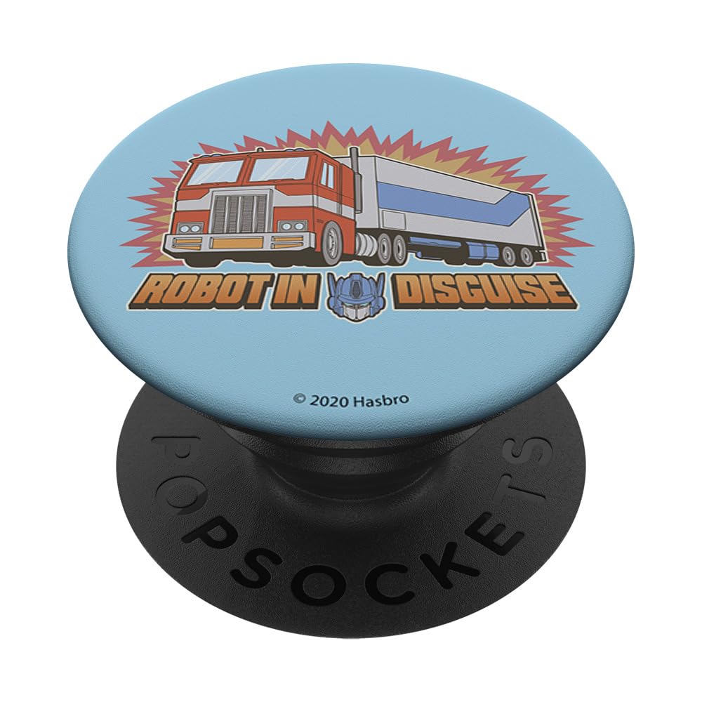 Transformers Optimus Prime Robot in Disguise PopSockets Standard PopGrip - Swappable Phone Grip & Stand for Smartphones, Tablets - Perfect for Fans, Collectors & Daily Use