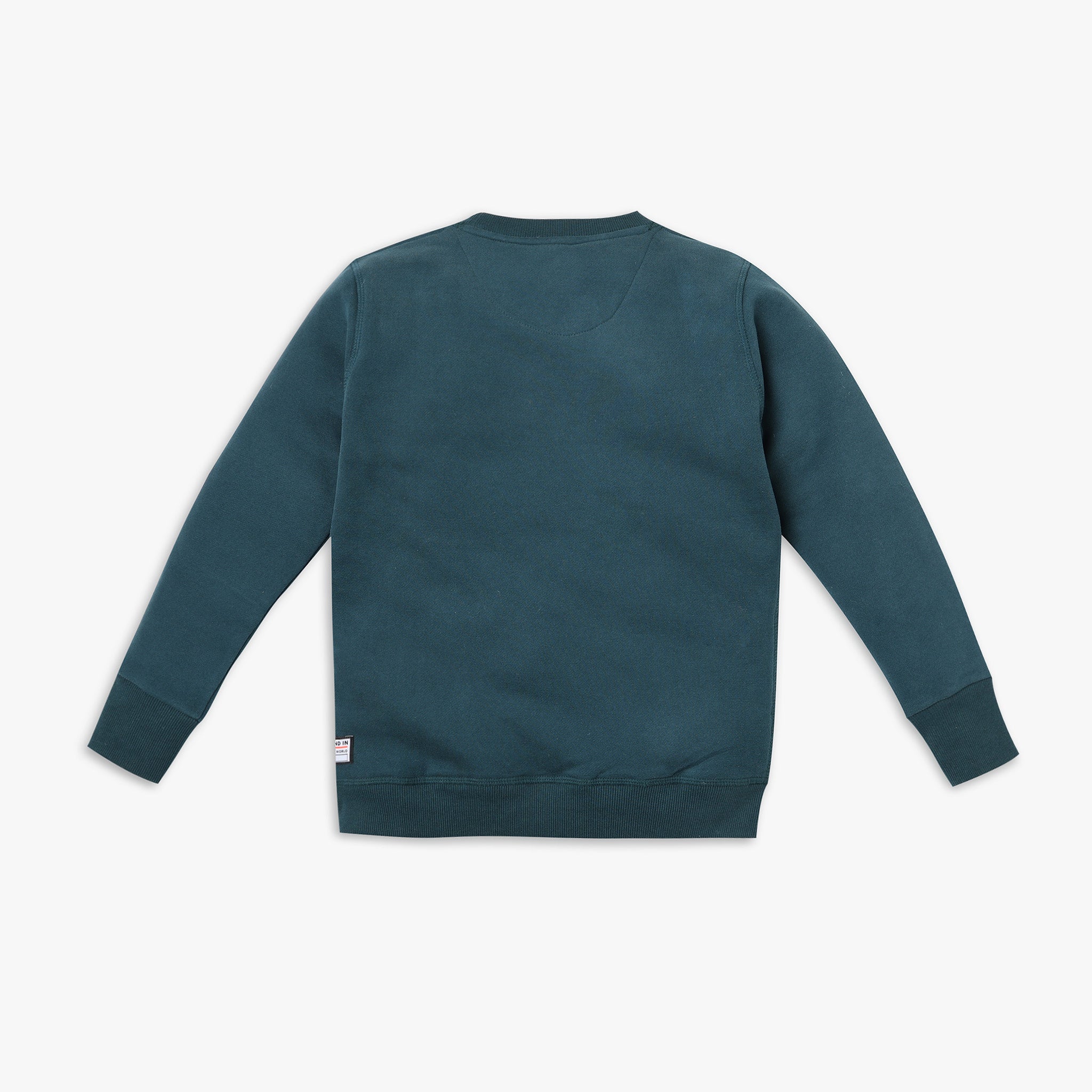 Boys' Regular Fit Solid Color Sweatshirt - Comfortable Cotton Tee for School, Play & Everyday Wear