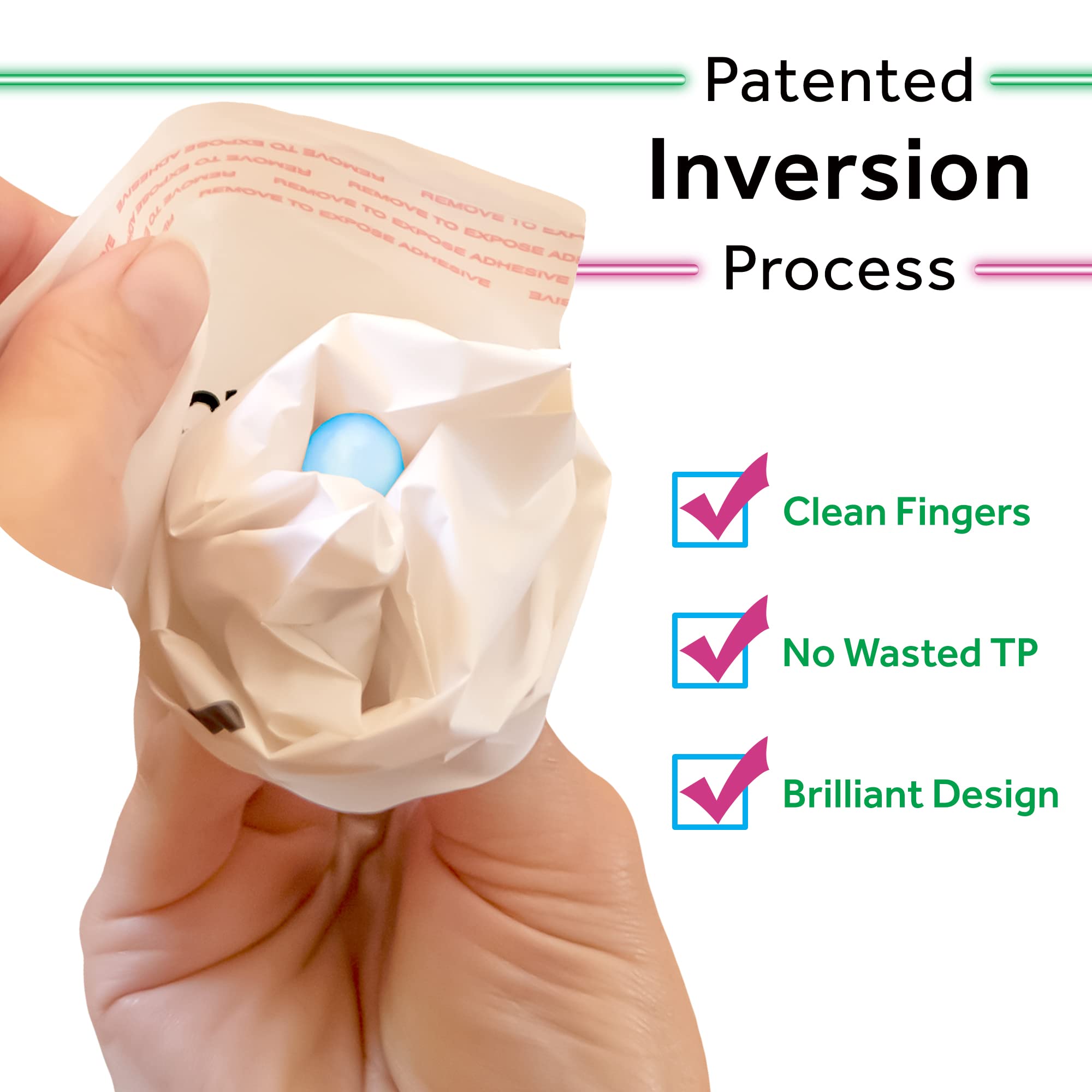 **MaskIT Plant-Based Tampon Disposal Bags – 26 Count, Eco-Friendly & Discreet Sanitary Pouch for Home, Travel, Gym & On-The-Go Use**