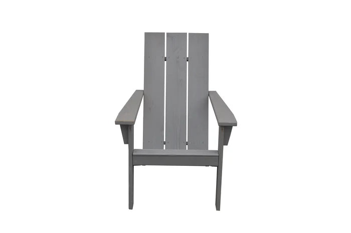 Modern Adirondack Chair - Contemporary Outdoor Lounge Chair with Weather-Resistant Wood - Perfect for Patio, Garden, Poolside & Backyard Relaxation