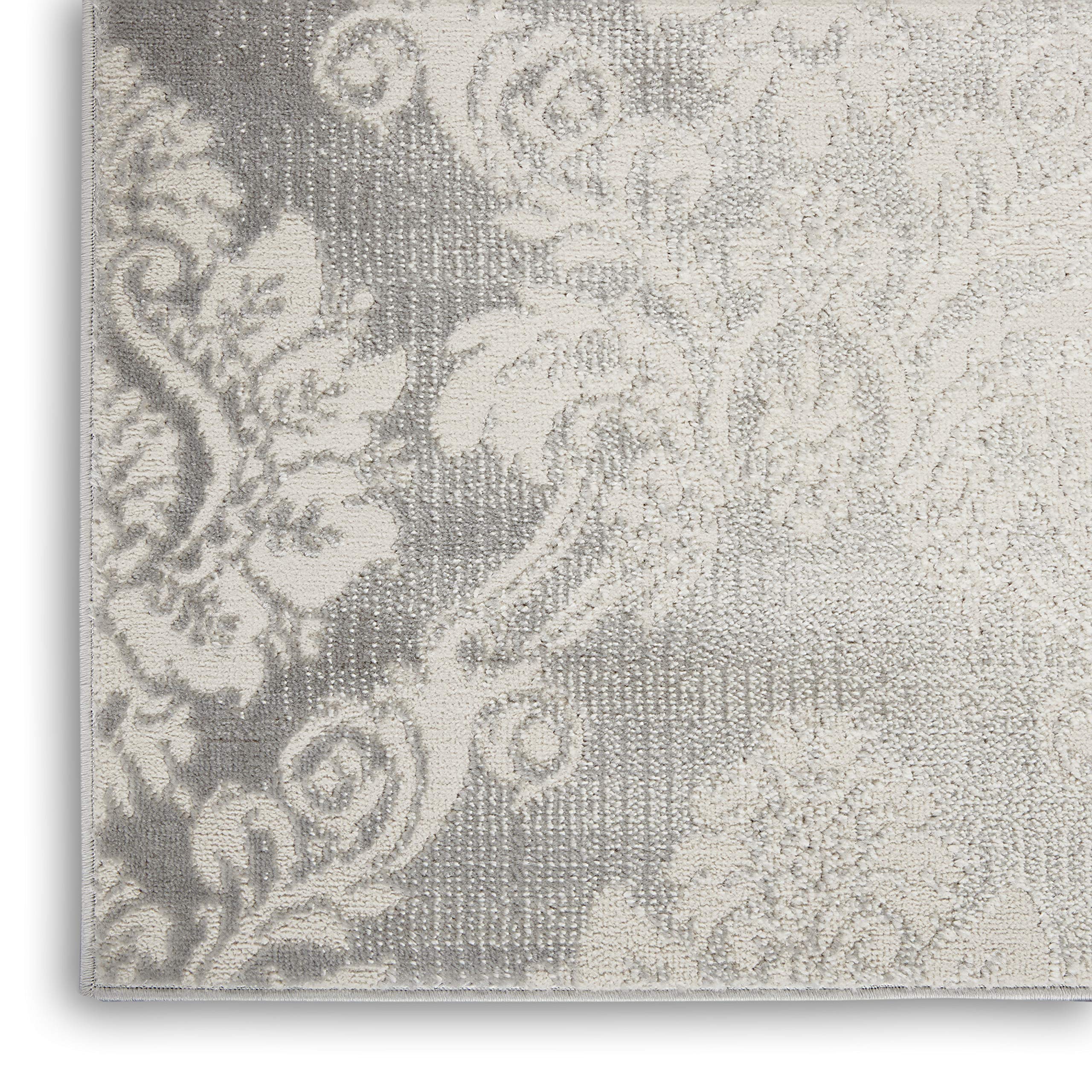 Nourison Elation Modern Ivory Grey 5'3