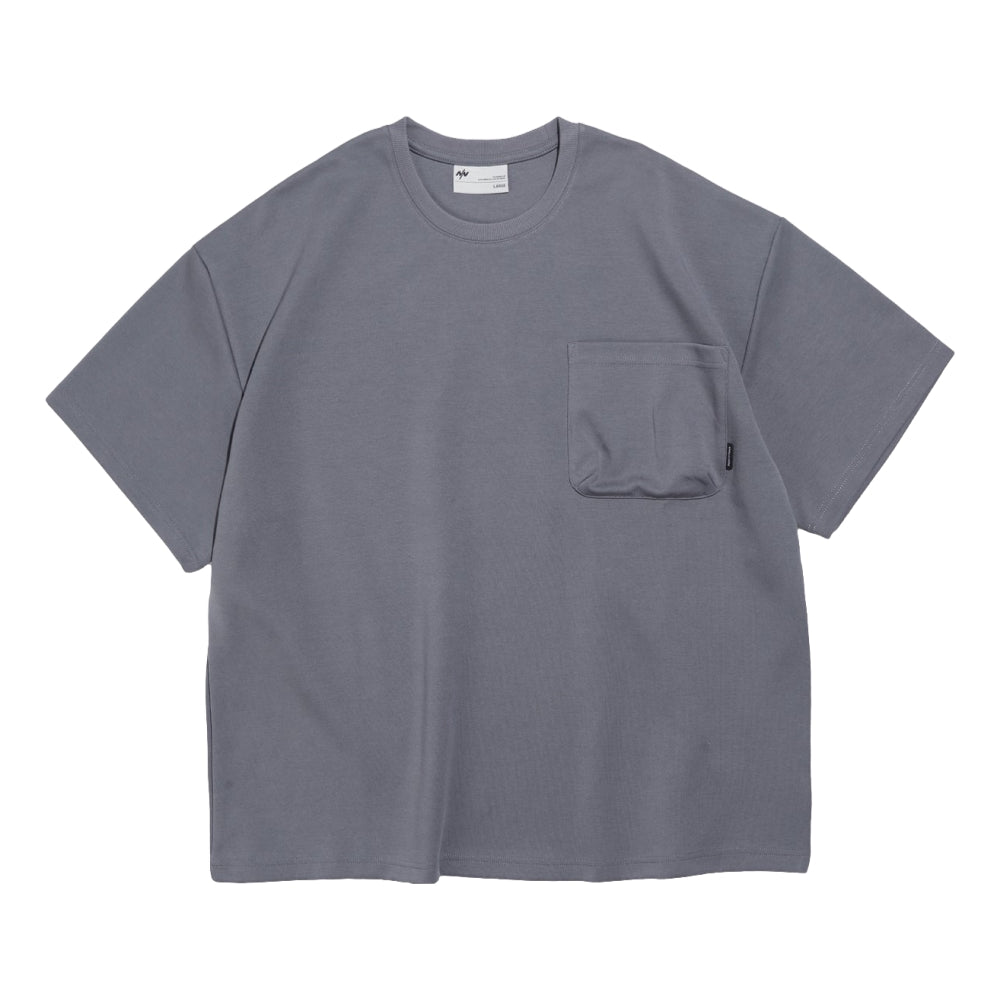 Nine Point Nine Element 3D Pocket Short Sleeve T-Shirt - Grey | Casual Streetwear & Everyday Comfort for Men & Women