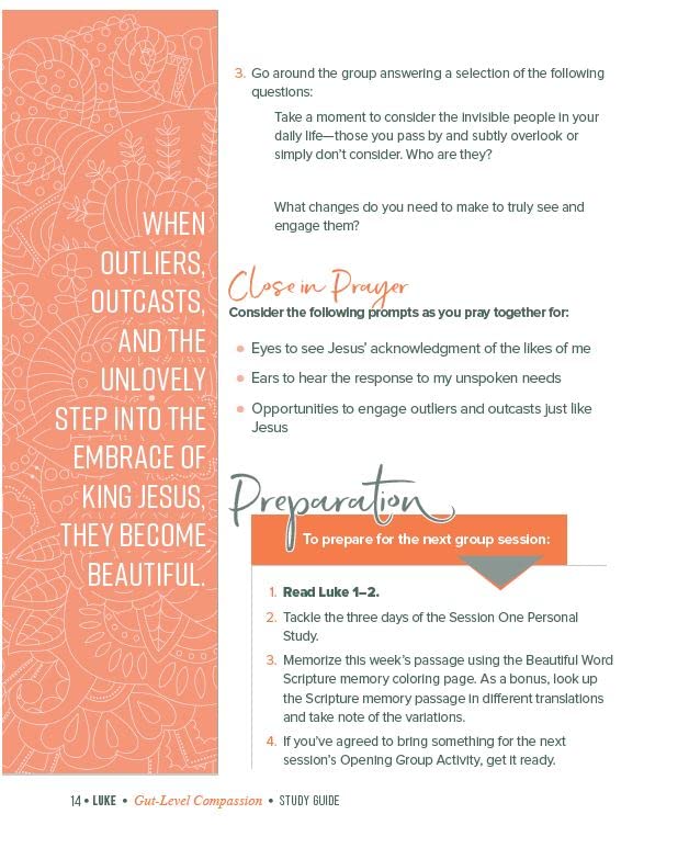 Luke Bible Study Guide with Streaming Video: Gut-Level Compassion - Beautiful Word Bible Studies for Small Groups, Personal Devotion & Church Ministry