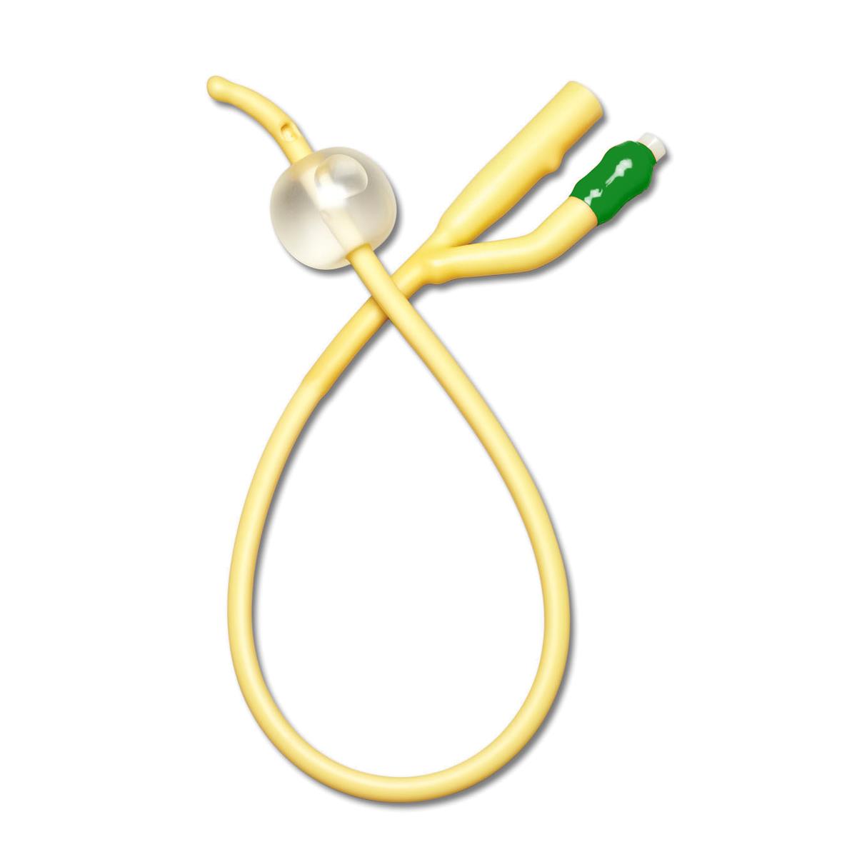 Premium Silicone Elastomer Coated Latex Foley Catheter - Medline Brand - Available in All Sizes for Hospital, Home & Clinical Use