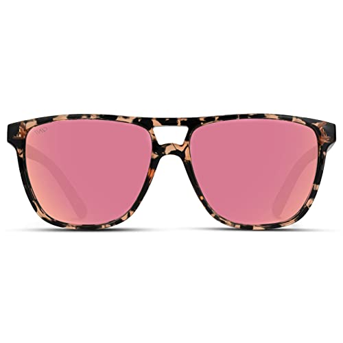 Peach Tortoise / Mirror Pink Lens