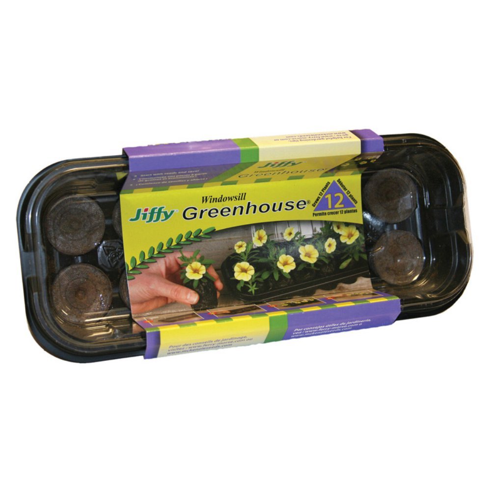 Jiffy Pellet Greenhouse - 72 Peat Pellets Seed Starter Kit for Indoor/Outdoor Gardening | Ideal for Herbs, Vegetables, and Flowers