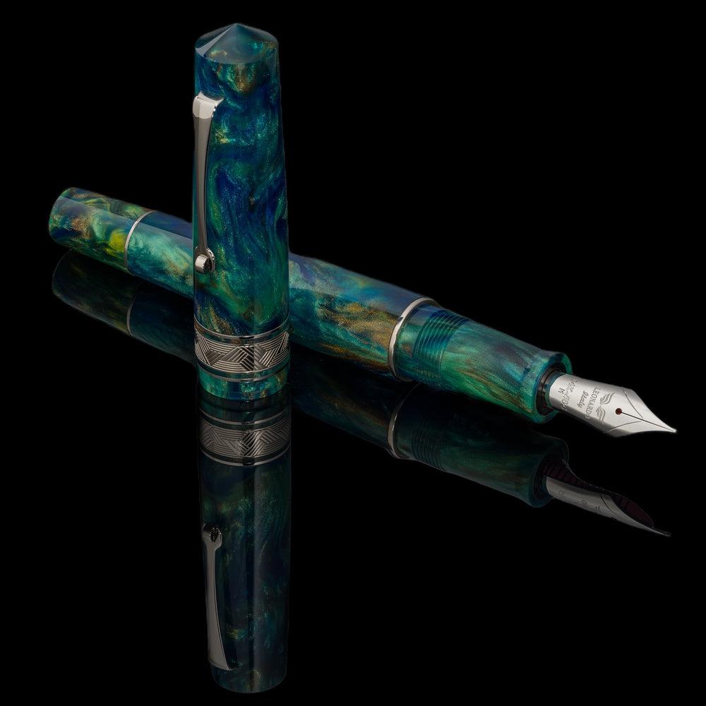Leonardo × @micahfinds Revival Copper Patina 14K Gold Fountain Pen - Luxury Writing Instrument for Calligraphy, Journaling & Gift Giving