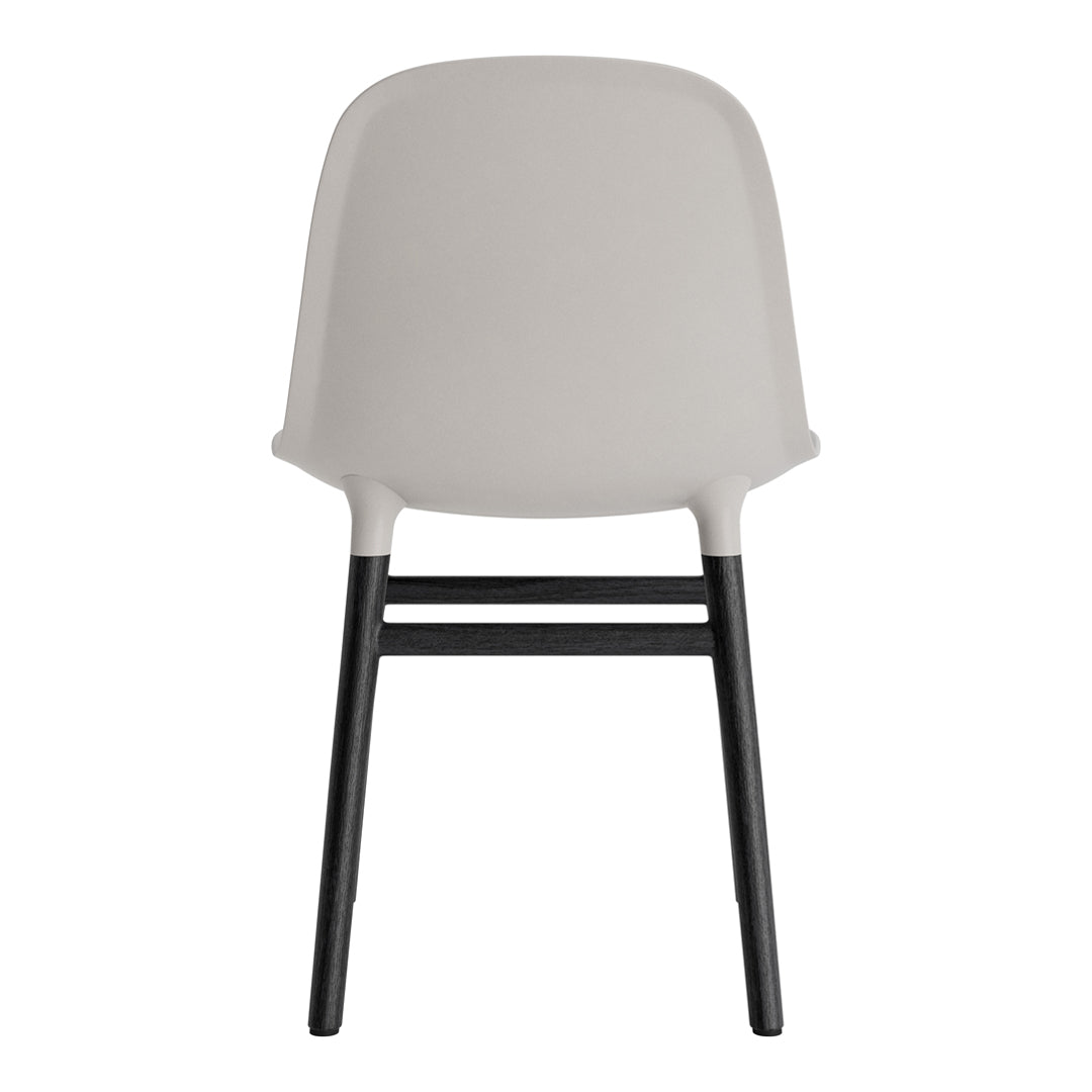 Modern Form Chair with Sturdy Wooden Legs - Perfect for Dining Room, Office, or Living Room Decor