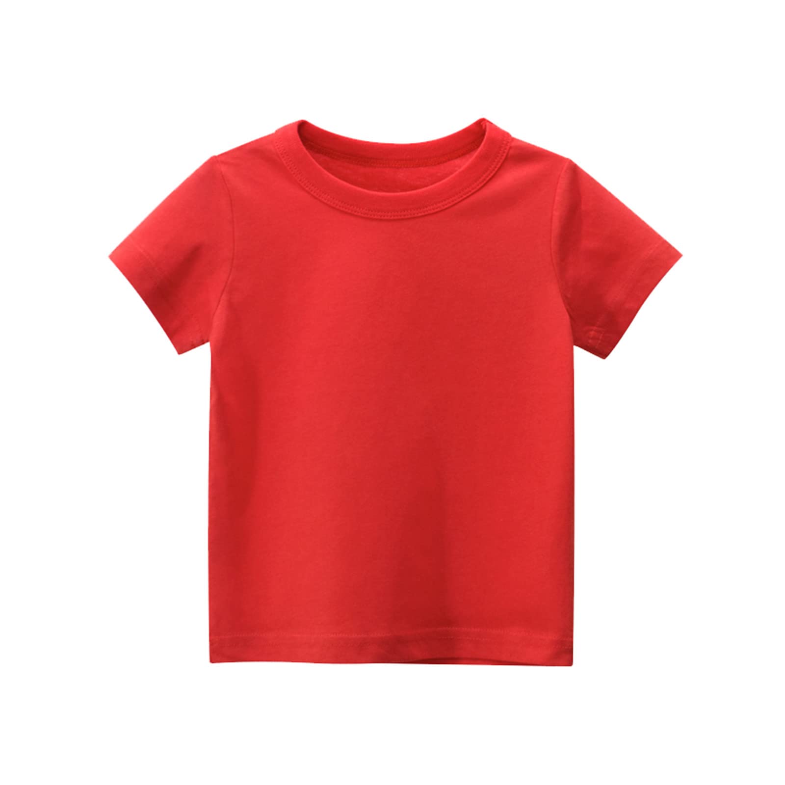 Toddler Boys & Girls Short Sleeve Basic T-Shirt - Soft Cotton Casual Summer Tee for Kids 5T (White) - Perfect for Playdates, Preschool & Everyday Wear