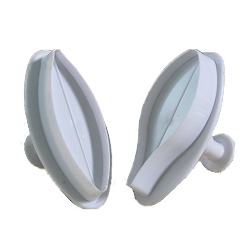 2PCS Lily Flower Cookie Cutters - Stainless Steel Fondant & Biscuit Cutters for Cake Decorating, Sugarcraft, Polymer Clay - Perfect for DIY Baking, Wedding, Birthday Cakes & Home Baking Projects