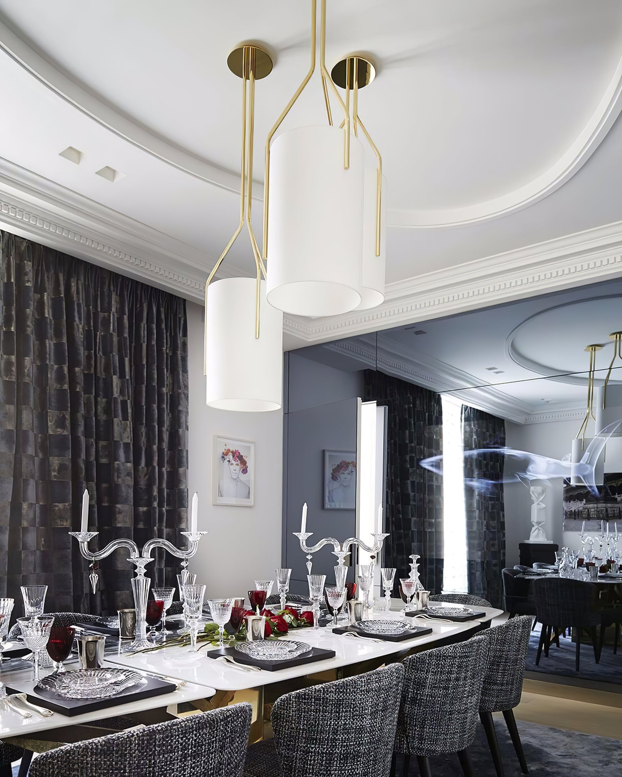 Arborescence Chandelier - Modern Crystal Tree Branch Ceiling Light Fixture for Dining Room, Living Room & Bedroom Decor