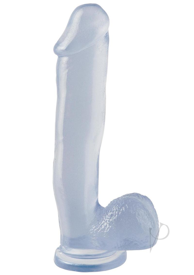 Basix Rubber Works 12 Inch Clear Dildo with Strong Suction Cup - Perfect for Shower Play, Bedroom Fun & Discreet Storage