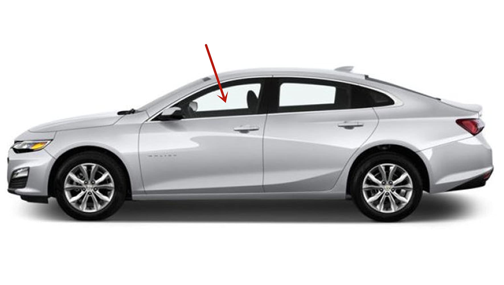 Chevrolet Malibu 2016-2024 Laminated Driver Side Front Door Window Glass Replacement - Durable OEM Fit for Enhanced Safety & Noise Reduction | Perfect for Daily Commuting & Road Trips