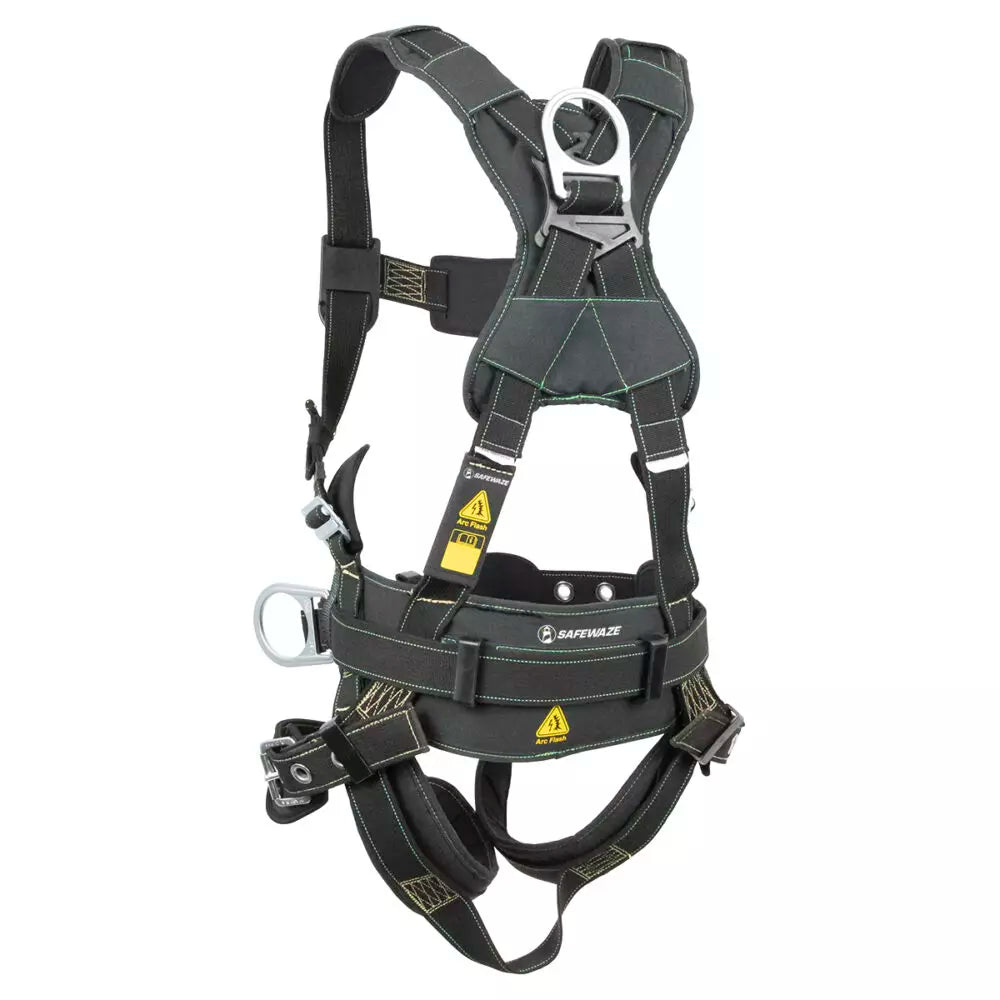 3D Arc Flash Safety Harness with MB Chest & TB Legs - OSHA Compliant Fall Protection for Construction Workers - Perfect for Roofing, Electrical Work & High-Risk Job Sites