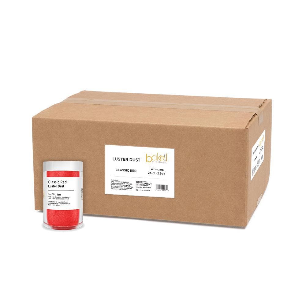 Premium Edible Classic Red Luster Dust for Cake Decorating - Wholesale Bulk Glitter Powder for Baking, Candy Making & Chocolate Decorations - Perfect for Wedding Cakes, Cupcakes & DIY Desserts