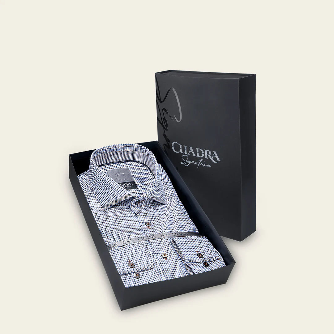 CMS0109 Men's Navy Blue Casual Cotton Shirt - Stylish & Comfortable for Everyday Wear, Office & Outdoor Activities