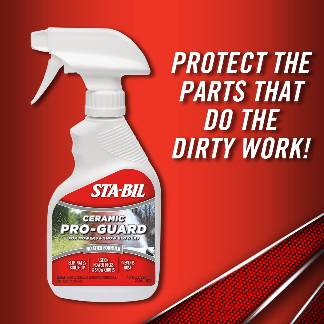 STA-BIL Ceramic Pro Guard – Advanced Ceramic Coating for Lawn Mowers & Snowblowers – Non-Stick Protection Formula – 10oz (Packaging May Vary) – Prevent Rust & Extend Equipment Life for Easy Winter & Summer Maintenance