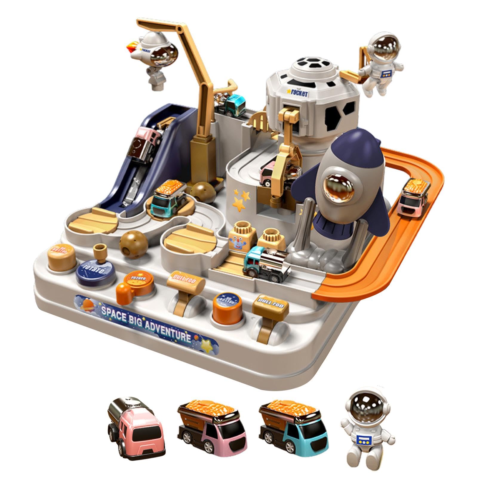 Jubepk Race Track Car Adventure Toys for Kids - Educational Preschool Car Games for 3 Year Old Boys & Girls | Perfect Birthday Gift & Learning Toy for Toddlers - Fun Indoor Playtime & Early Childhood Development Activity
