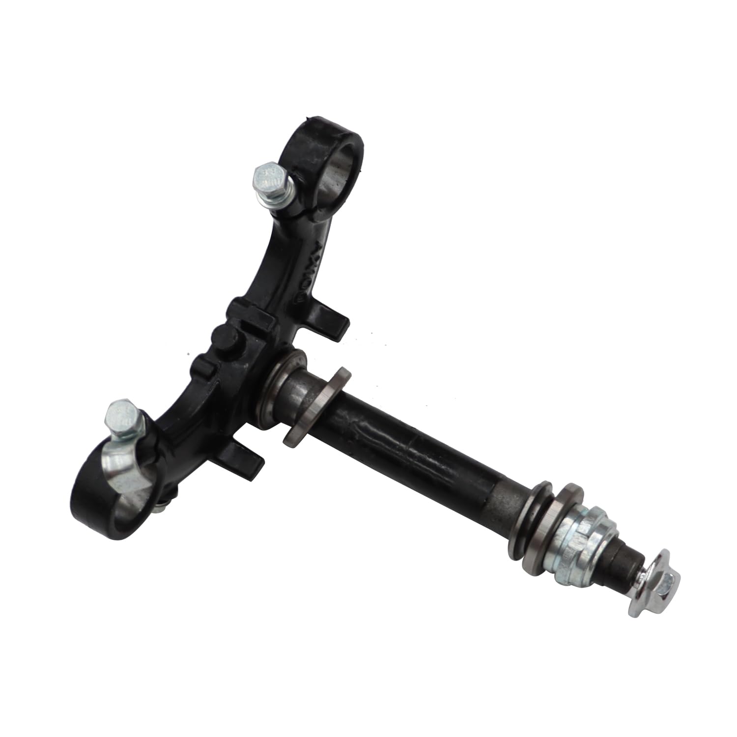 CRF50 XR50 Front Forks Suspension Shocks with Triple Tree Handlebar Riser Clamp Set - Compatible with Honda CRF50 XR50 Dirt Bikes - Perfect for Off-Road Riding & Trail Adventures