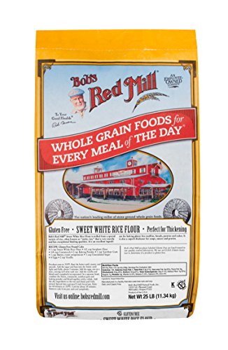 Bob's Red Mill Sweet White Rice Flour 25lb - Gluten-Free Baking Flour for Cakes, Cookies & Asian Cuisine | Bulk Rice Flour for Home & Commercial Use