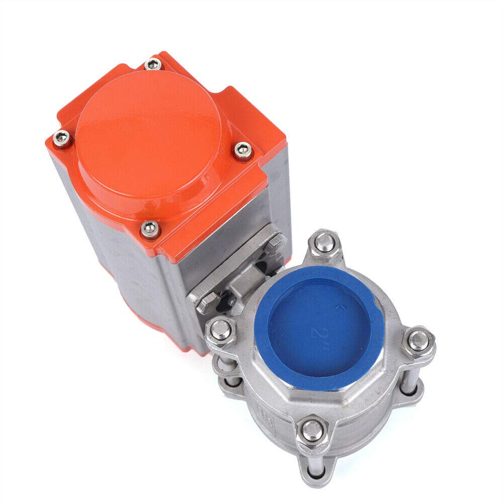 2-Inch 3-Piece Single-Acting Pneumatic Air Actuated Stainless Steel Steam Ball Valve - 1000 PSI, Ball Check, for Automatic Control Systems - Ideal for Industrial Steam Lines, HVAC Systems, and Process Automation