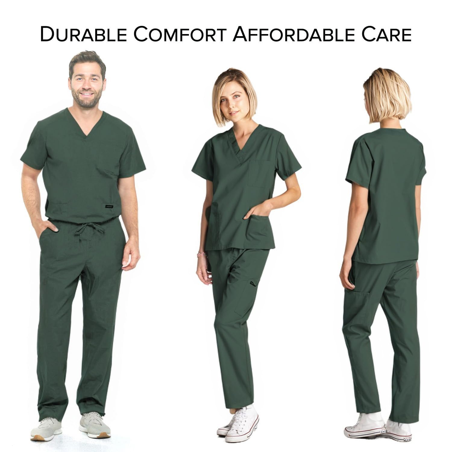 Dagacci Medical Scrubs for Women & Men - Comfortable Nursing Uniform Tops & Shirts for Healthcare Professionals - Perfect for Hospitals, Clinics & Medical Work