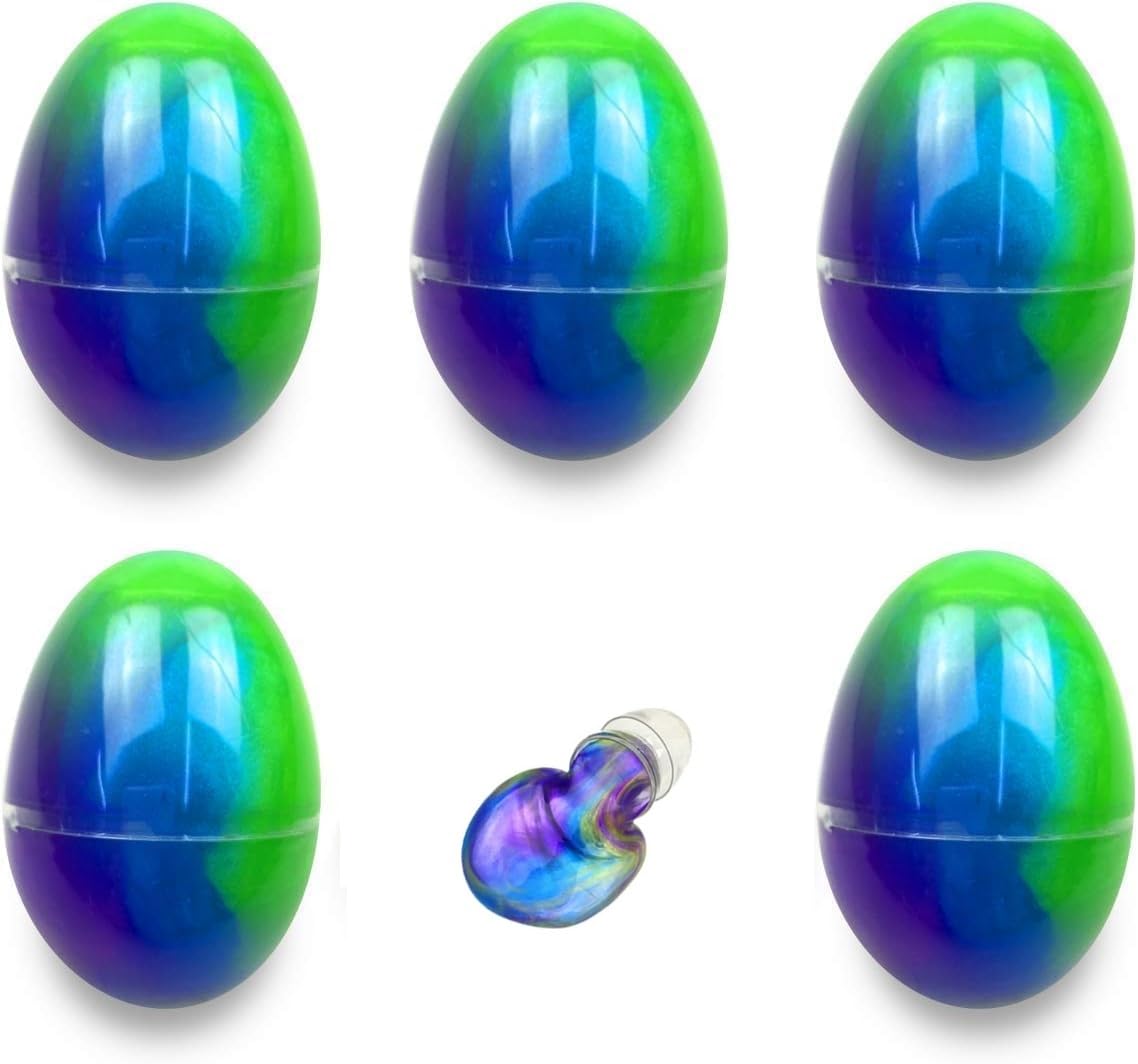 6 Pack Easter Eggs Slime Toys for Kids - Fun Sensory Play for Toddlers, Boys & Girls | Easter Basket Stuffers, Party Favors & Stress Relief Gifts (Great for Classroom, Birthday & Holiday Activities)