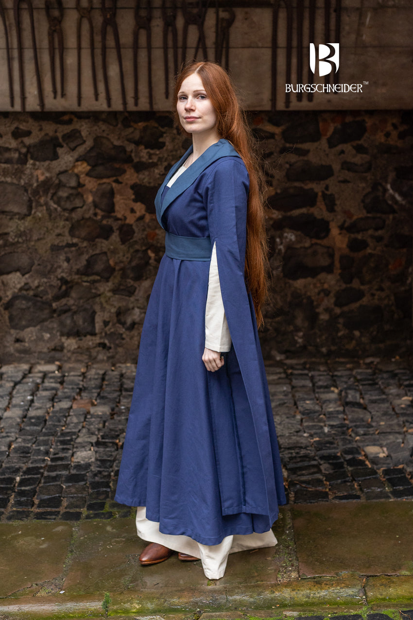 Agnes Dark Blue/Woad Blue Women's Dress - Elegant & Comfortable for Parties, Weddings & Casual Wear