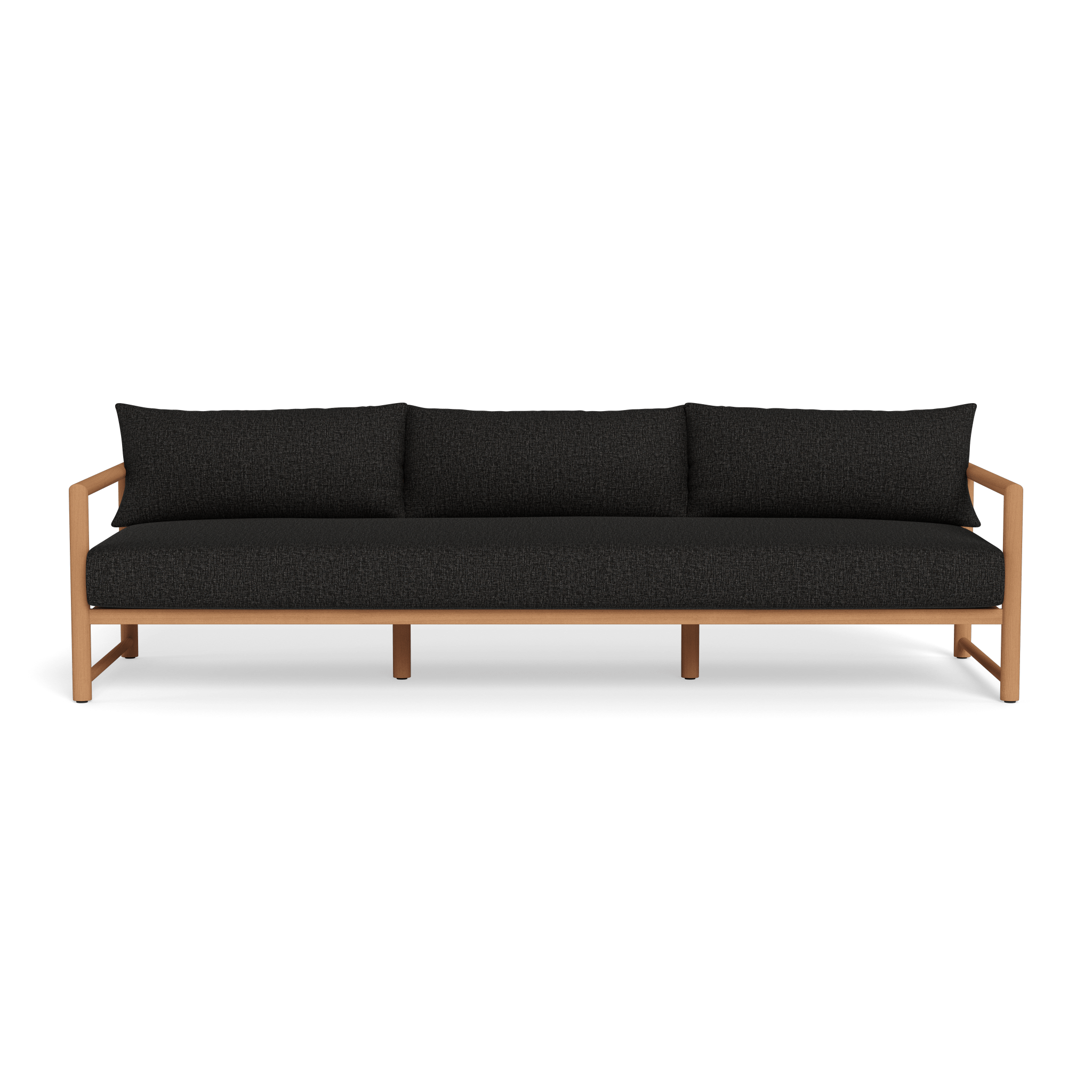 Premium Breeze XL Teak 3-Seater Outdoor Sofa Set - Waterproof & Weather-Resistant Patio Furniture for Garden, Poolside & Backyard Relaxation